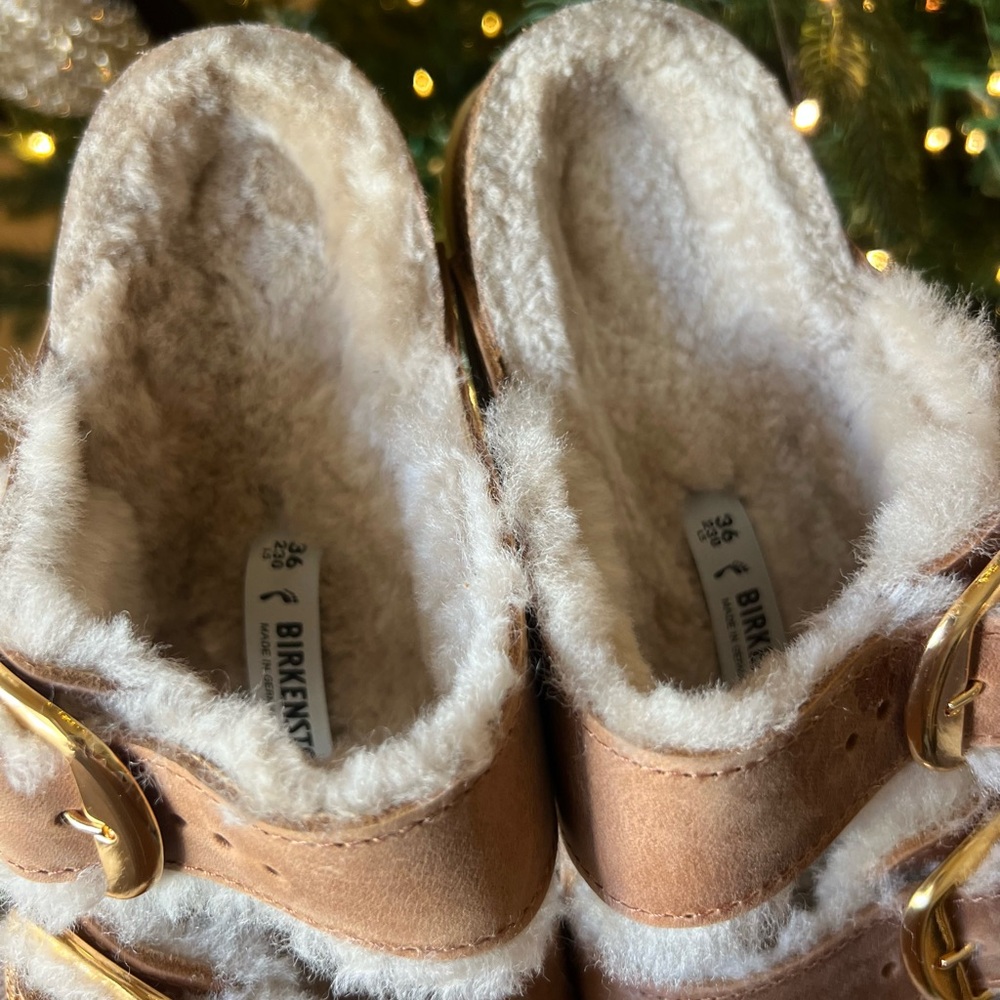 NWT Birkenstock Arizona big buckle shearling - Picture 3 of 4
